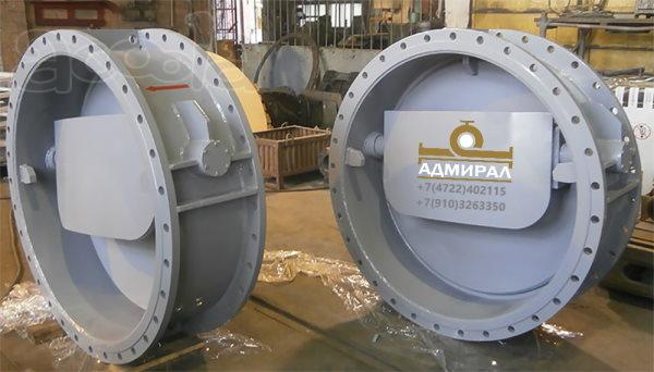 Клапаны обратные дисковые с резиновым уплотнением Ду 300- Ду1200